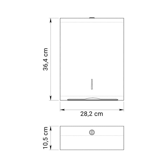 GEDY 24601400000 Dispensador Toallas Papel Negro Mate
