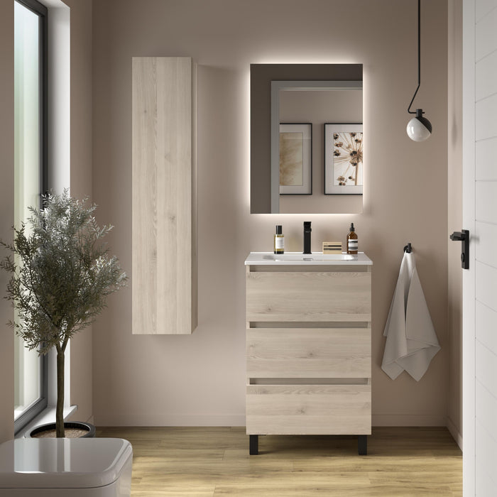 SALGAR BEQUIA Mueble 3C Lavabo Constanza Natural