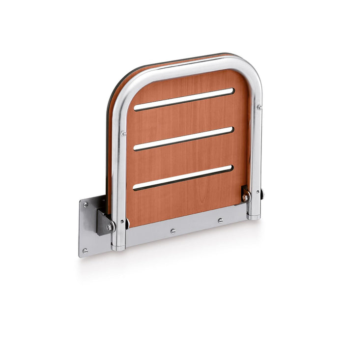 BELTRAN 2710 ASIDEROS Asiento Abatible Para Ducha Y Otros Servicios Inox Cerezo