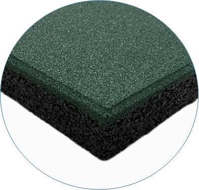 LESTARE PAV0078 Loseta Caucho 500x500x20 mm Verde