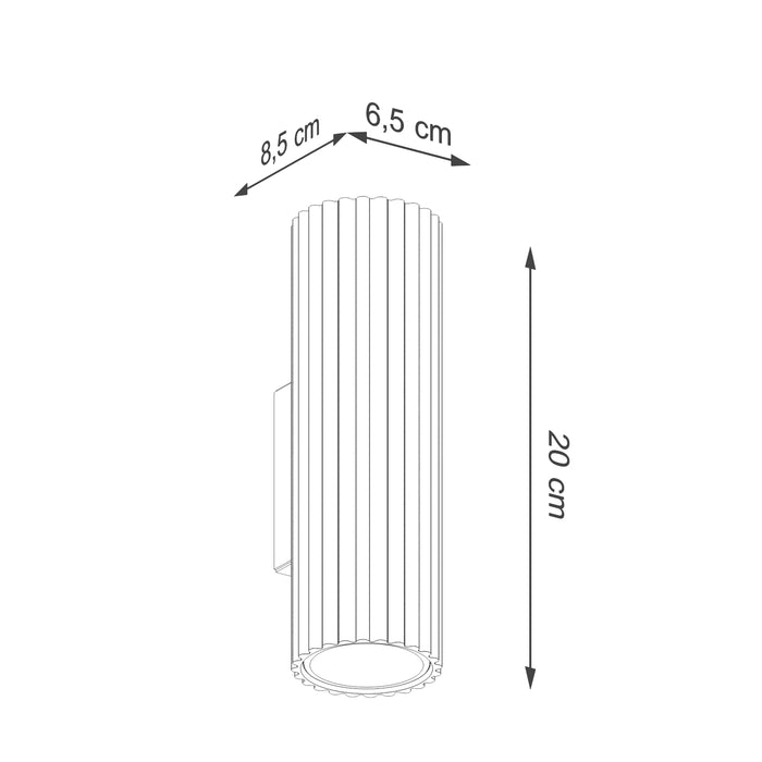 SOLLUX SL.2347 Aplique de pared KARBON 20 marrón