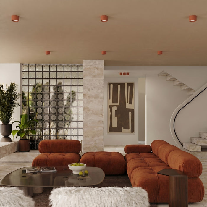 SOLLUX SL.2451 Plafón MODO 2 ocre rojo Gx53
