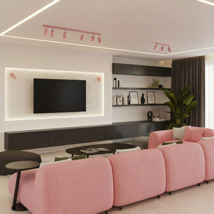 SOLLUX SL.2173 Plafón RING 3L rosa