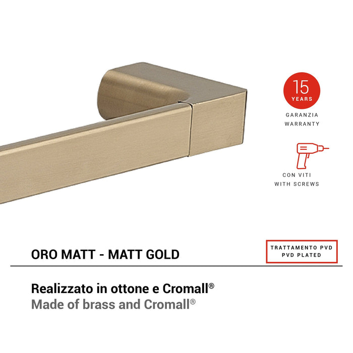 GEDY PI216088000 PIRENEI Toallero Oro Mate