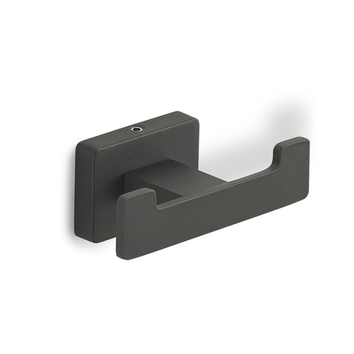 GEDY 44261400200 ATENA Percha Doble Negro Mate