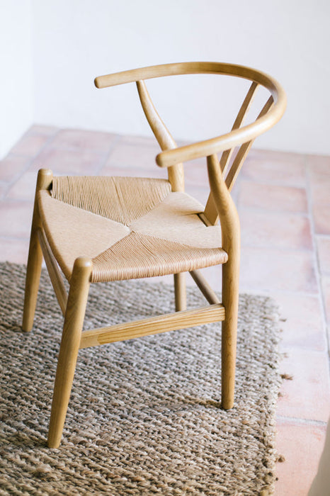 ANDREA HOUSE MU70002 SALMA Silla Madera de Olmo y Cordón De Papel