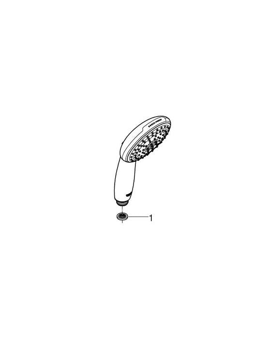 GROHE 26 682 000 TEMPESTA 250 Cube Conjunto de ducha con brazo mural 380 mm, 1 chorro Cromo
