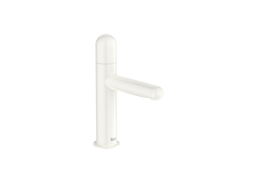 ROCA A5A3Y3FP30 NU Grifo Monomando Lavabo Cold Start Maneta Dome Blanco Brillo