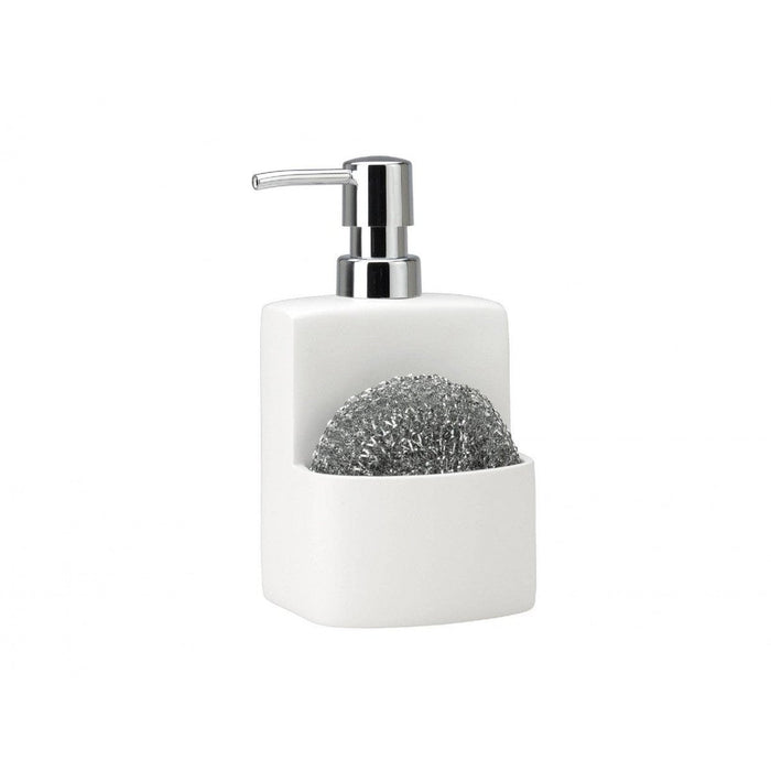 ANDREA HOUSE CC63002 Dispensador Poly C/Estropajo Cuadrado Blanco
