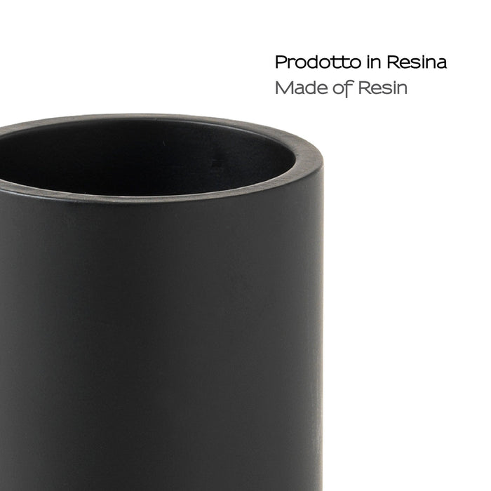 GEDY BR981400000 BRENDA Portacepillos Negro Mate