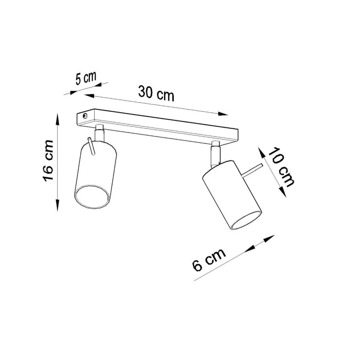 SOLLUX SL.2154 Plafón RING 2 topo