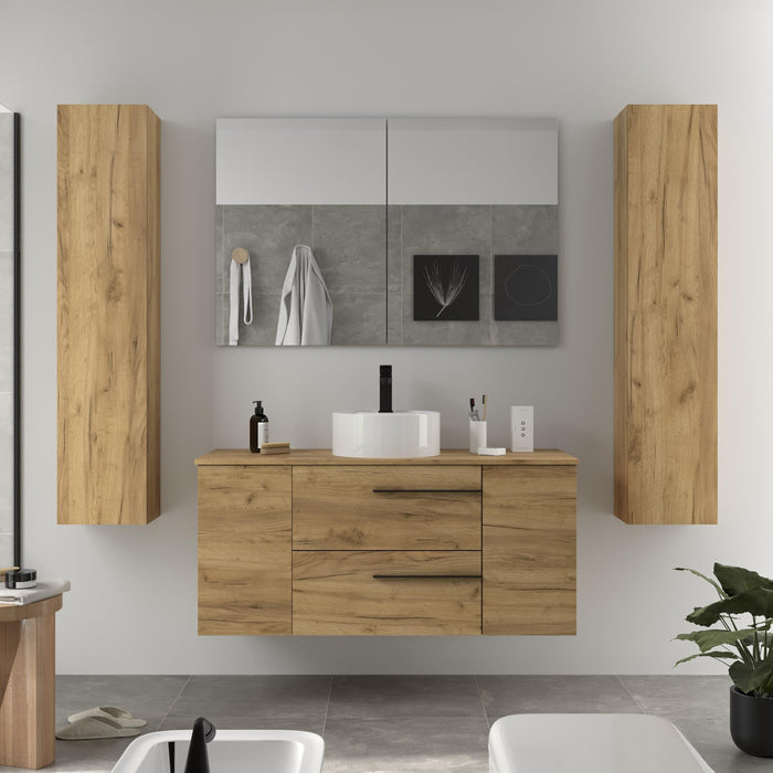 SALGAR 116112 YARA PLUS Mueble de Baño 1 poza Porcelana 120cm Roble