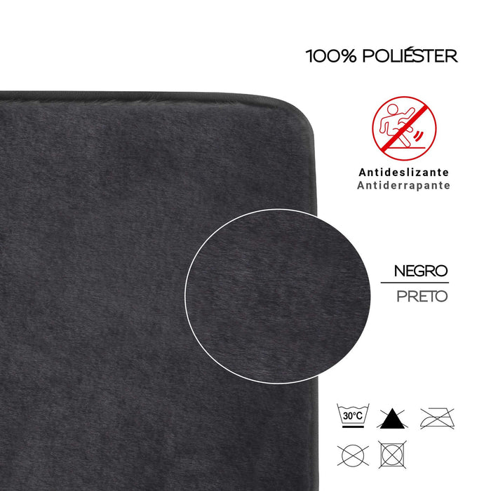 GEDY 96FY4060149 FUZZY Alfombra Negro