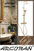 ARCOBAÑ 13CDORC  Columna Ducha Star Oro Cepillado