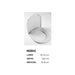 ETOOS 04717108 EKANA Tapa WC Compatible SemiEnvolvente Caída Amortiguada Blanco