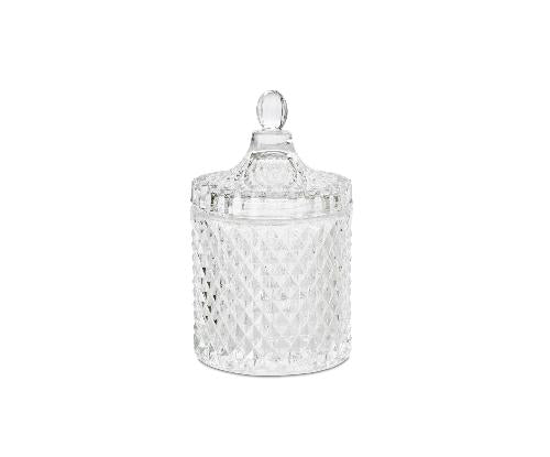 ANDREA HOUSE CR25003 Caja Vidrio Diamond Ø10,5X17Cm