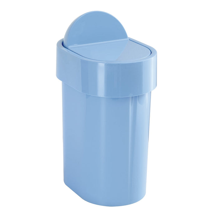 GEDY 80098600300 JUNIOR Papelera Con Tapa 48 Celeste