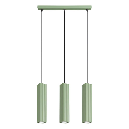 SOLLUX SL.3310 Lámpara Colgante Rayo 3L Verde Salvia