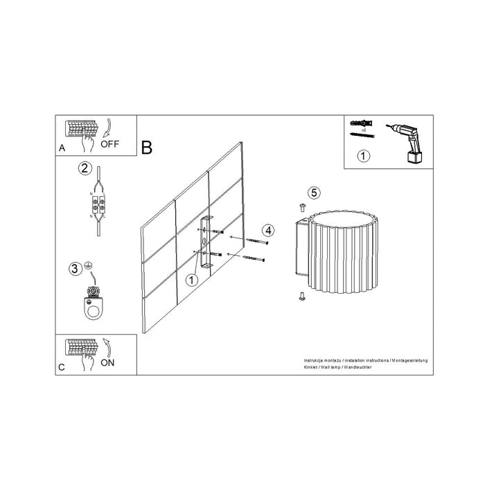 SOLLUX SL.2410 Aplique de pared AURA salvia G9
