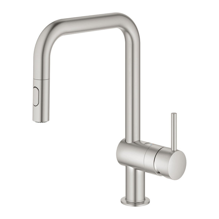 GROHE 32 322 DC2 MINTA Grifo Fregadero Extraible Caño U Cromo Mate