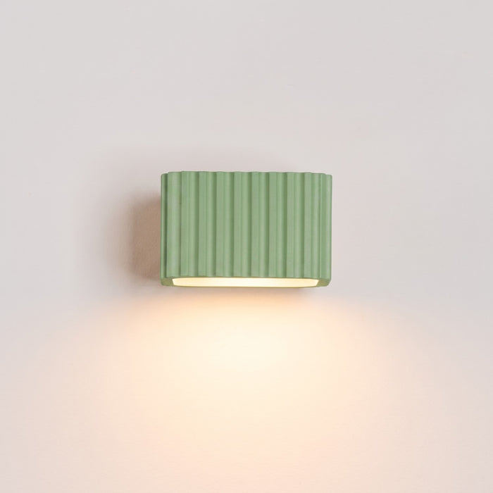SOLLUX SL.3115 Lámpara De Pared Riff Verde Salvia Gx53