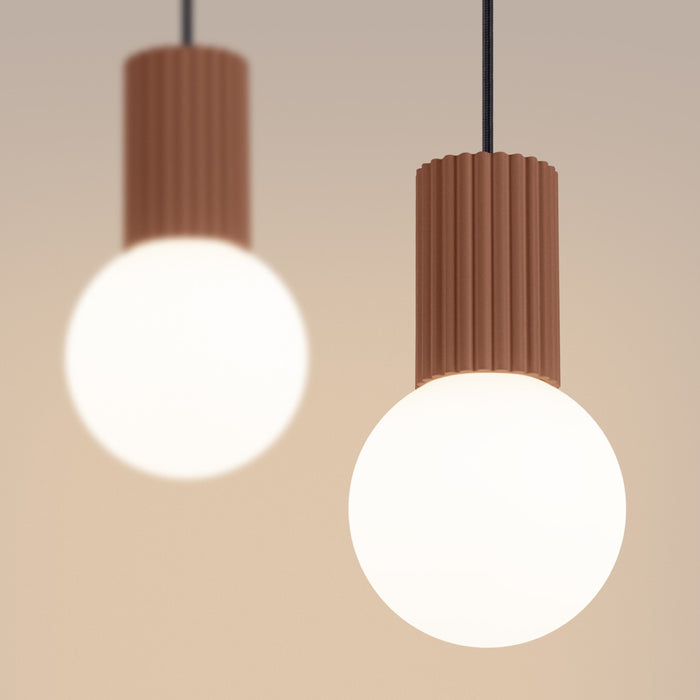 SOLLUX SL.1986 Lámpara Colgante Halo 2L Mocca