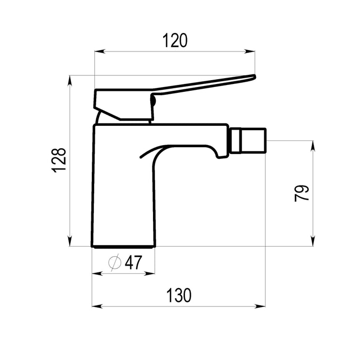 PRESTO 7207016 Dalma bidet Negro