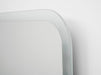 LEDIMEX PRAG014/90 PRAGA Espejo LED Cuadrado Canto Redondeado Contorno Arenado Cromo 90x80 cm
