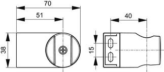 IDEAL STANDARD B0029AA Soporte A Pared Regulable