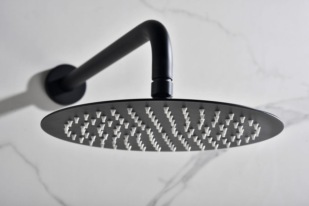 IMEX GTM039/NG MONZA Conjunto Grifo Ducha Termostático Empotrado Negro Mate