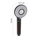 GEDY GYHS1040830 TOP 08 PURE Teleducha Negro Mate