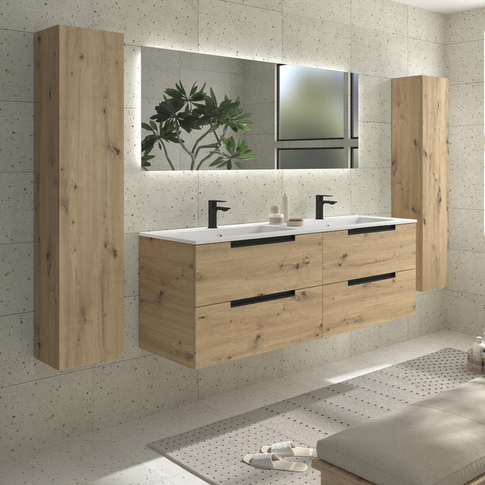 SALGAR 121990 LENI Mueble+Lavabo VILNA 160cm Roble