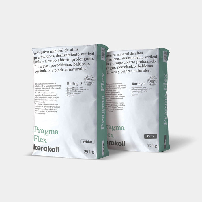 KERAKOLL 76350 PRAGMA FLEX Cemento Cola Adhesivo Mineral Blanco 25 kg
