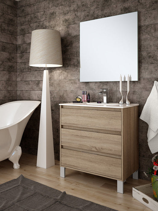 AQUORE BOLTON Conjunto Mueble de Baño Completo A suelo 3 Cajones Color Cambrian