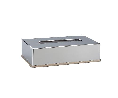 ANDREA HOUSE BA75098 Portapañuelos Inox 26X12X6,5 Cm