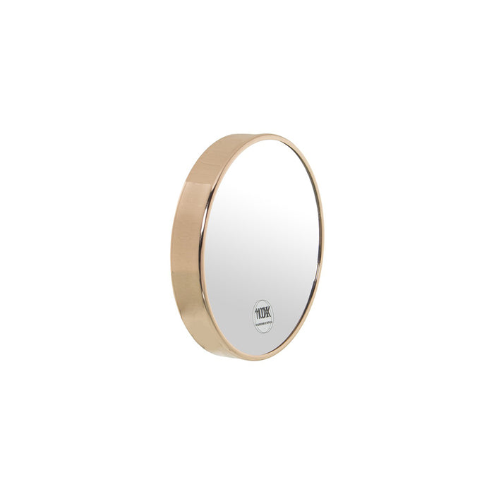 ARCOBAÑ FCES10VO15 Espejo C/ Ventosa Oro Rosa 10 Aumentos D-15Cm