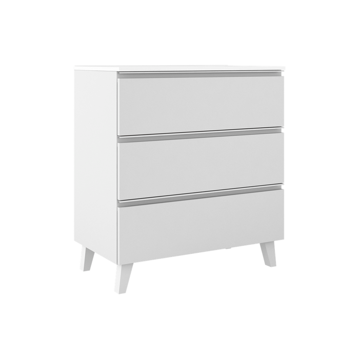 VISOBATH GRANADA Mueble de Baño con Lavabo 3 Cajones Color Blanco Ada Mate Tirador Blanco