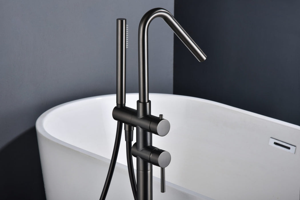 IMEX BBECO1/BGM CORCEGA Grifo Monomando de Bañera Exenta Black Gun Metal