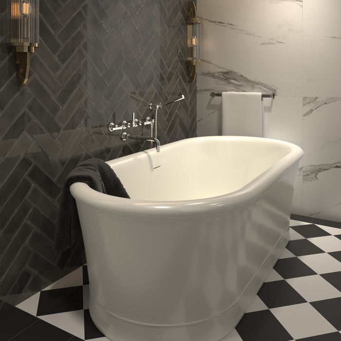 DUNE ATLANTIQUE CHARBON 6,9x24 Azulejo Pasta Blanca