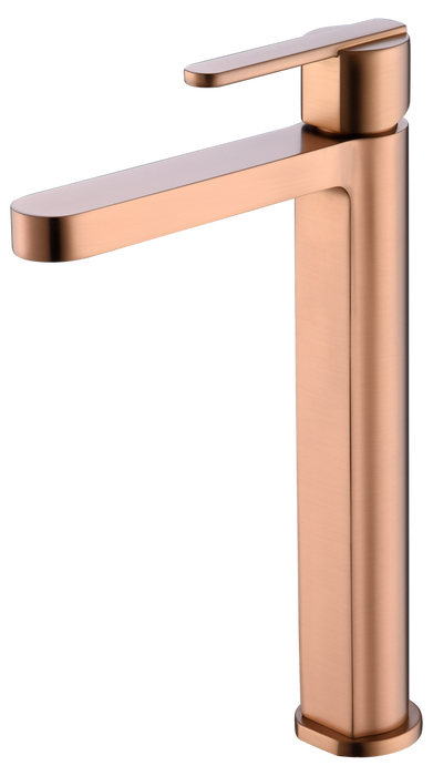 IMEX BDR001-3ORC ROMA Monomando Lavabo Alto Oro Rosa Cepillado