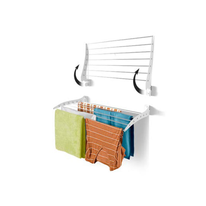 ARCOBAÑ 80TEA100B  Tendedero De Pared Abatible Blanco 100cm