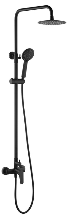 IMEX BDZ044/NG BELGICA Grifo Monomando Conjunto de Ducha Telescópico Negro Mate