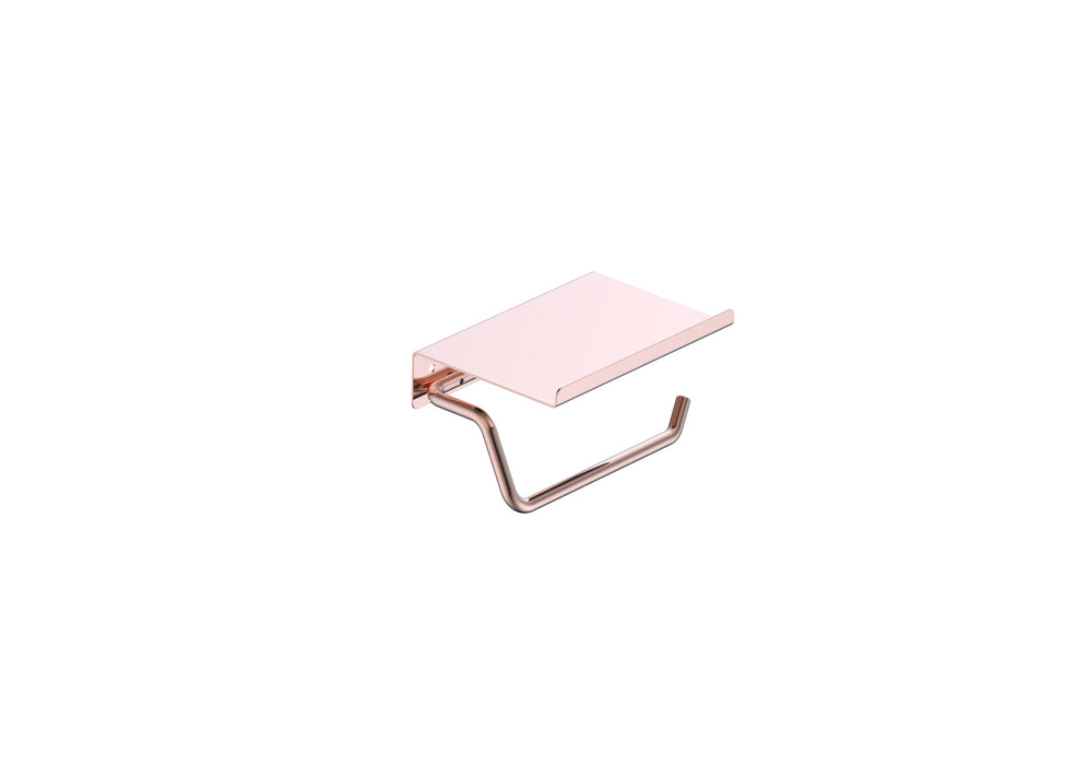 MEDIMEX CAE001-09/ORC ESSENTIAL Portarrollos Con Tapa Oro Rosa Cepillado