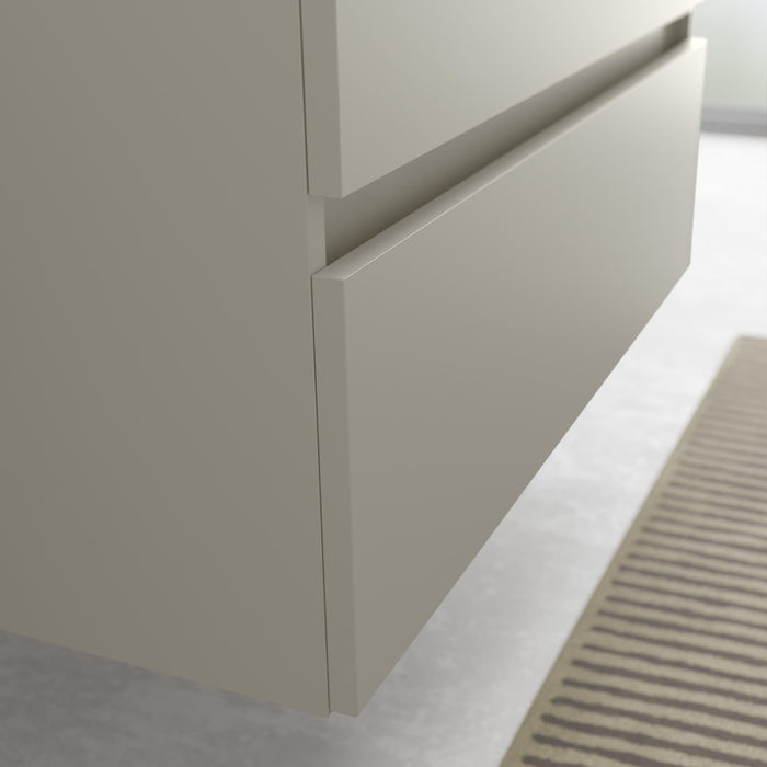 SALGAR 122356 BEQUIA Mueble de Baño 2 pozas Porcelana 120cm Gris mate