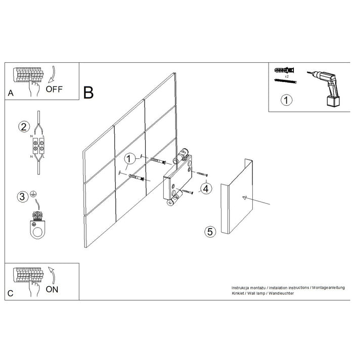 SOLLUX SL.2009 Aplique de pared VANTA blanco