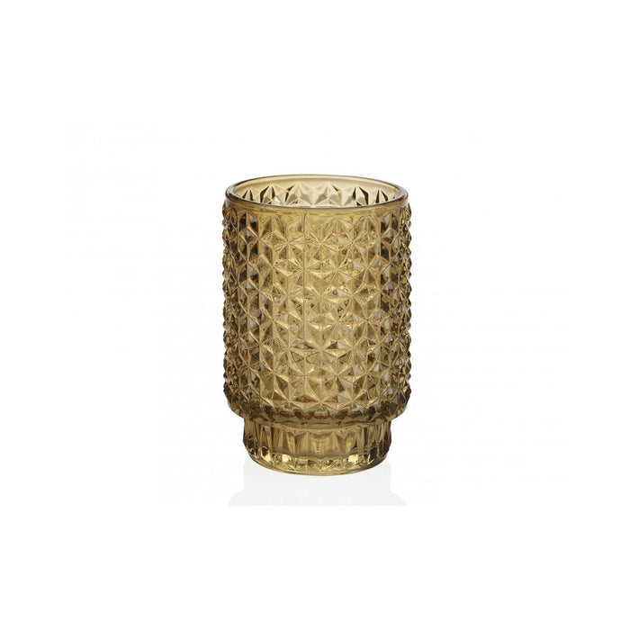 ANDREA HOUSE CR17177 Porta Velas Tea Light Vidrio Marrón