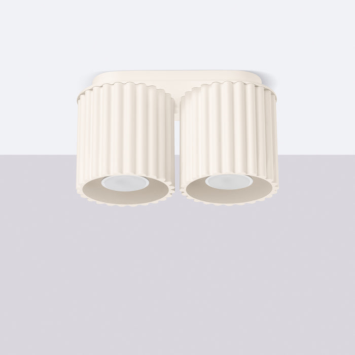 SOLLUX SL.1790 AURA Lámpara De Techo 2 Beige Gu10