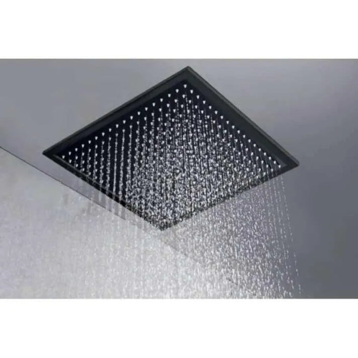 IMEX GET015/NG VOLGA Conjunto de Ducha Empotrado Monomando Negro Mate