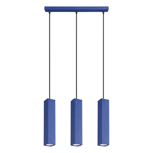 SOLLUX SL.3212 Lámpara Colgante Rayo 3L Azul Ultramar