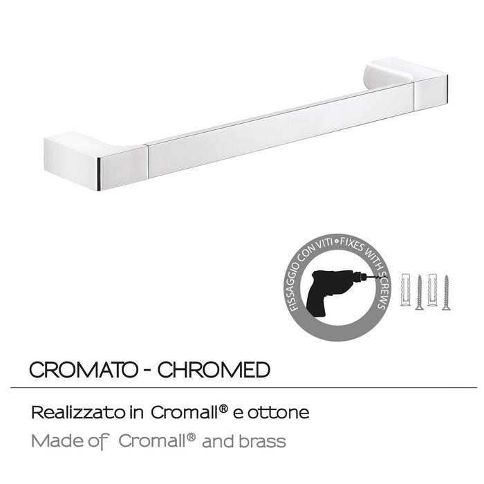 GEDY PI213513100 PIRENEI Toallero 35 cm Cromo